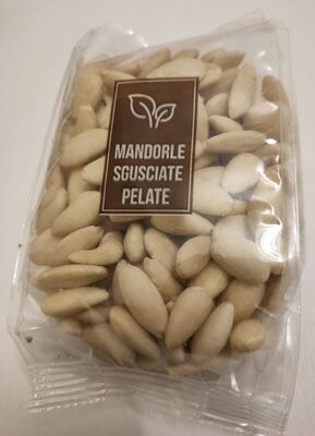 Mandorle sgusciate pelate front packaging