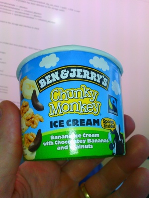 Chunky Monkey ICE CREAM Banana Ice Cream with Chocolatey Bananas and Walnuts