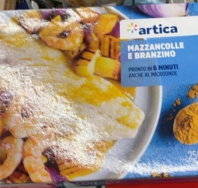 Manzacolle e branzino front packaging