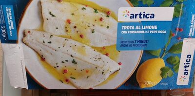 Trota al limone con coriandolo e pepe rosa