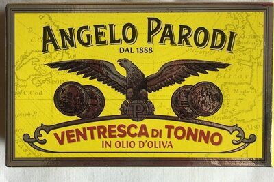 Ventresca di tonno in olio d’oliva front packaging