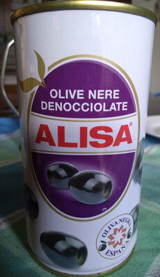 Olive nere denocciolate front packaging