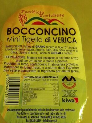 Mini tigella di Verica