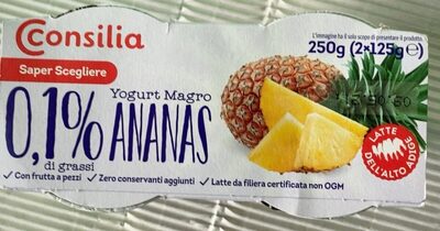 Yogurt magro 0,1% di grassi ananas
