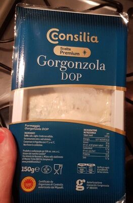 Gorgonzola dop front packaging