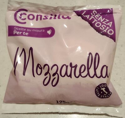 Mozzarella senza lattosio front packaging
