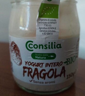 Yogurt intero Bio Fragola front packaging