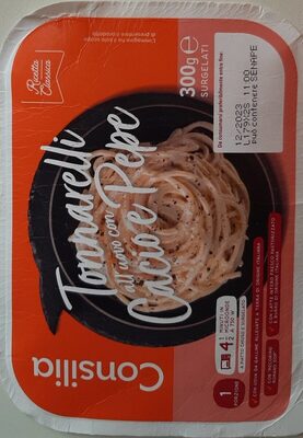 Tonnarelli all'uovo Cacio e Pepe front packaging
