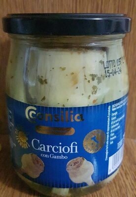 Carciofi con gambo front packaging