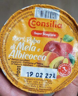 100% polpa di mela e Albicocca