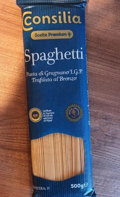 Spaghetti pasta di Gragnano front packaging