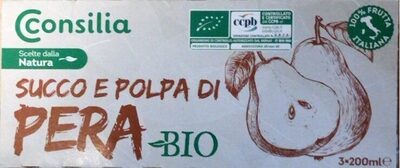 Succo e polpa di pera bio