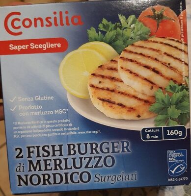 Fish Burger di Merluzzo Nordico Surgelato