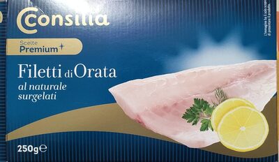 Filetti di Orata al naturale surgelati front packaging