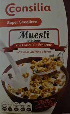 Muesli con cioccolato fondente