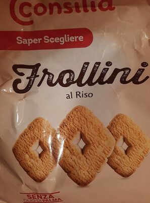 Frollini al riso front packaging