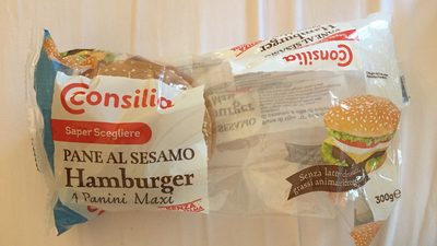 Pane al sesamo hamburger