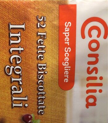 Fette biscottate integrali front packaging