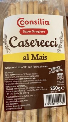 Caserecci al mais front packaging