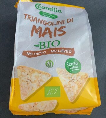 Triangolini di mais front packaging