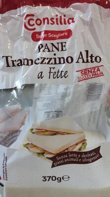 Pane tramezzino alto a fette