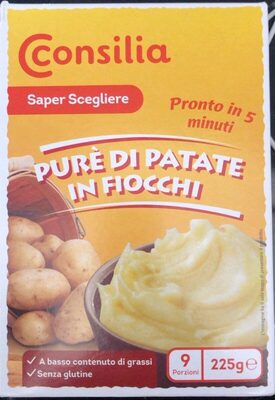 Purè di patate in fiocchi front packaging