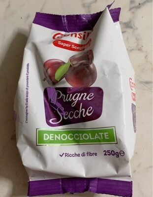prugne secche front packaging