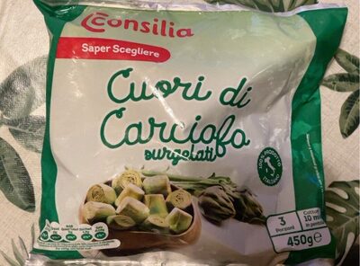 Cuori di carciofo front packaging