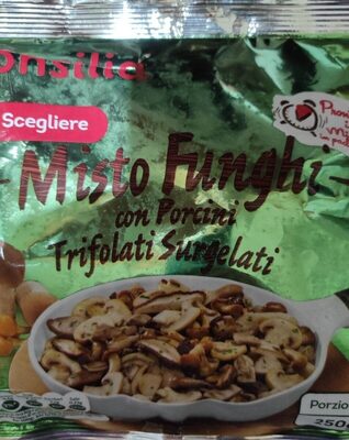 Misto funghi con porcini trifolati surgelati front packaging