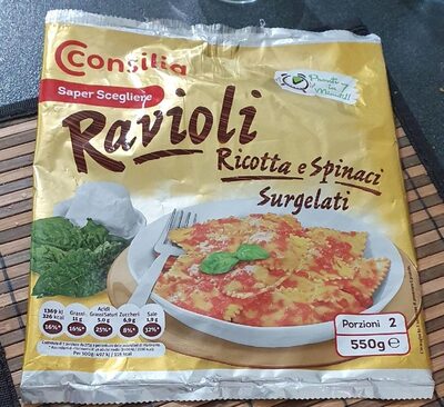 Ravioli surgelati ricotta e spinaci