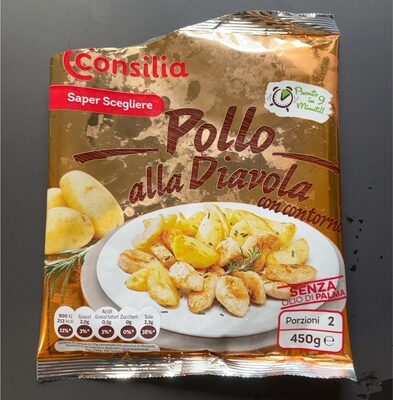 Pollo alla Diavola con contorno front packaging