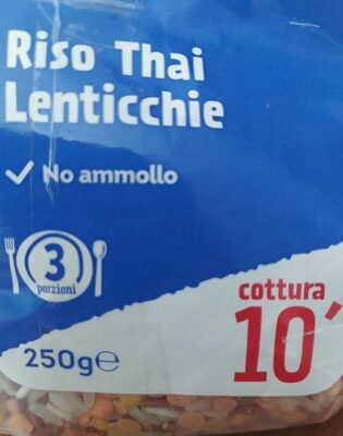 Riso thai lenticchie