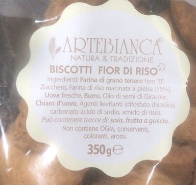 Biscotti fior di riso front packaging