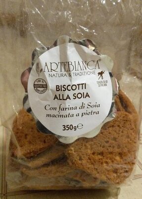 Biscotti alla soia front packaging