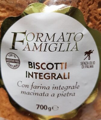 Biscotti Integrali front packaging