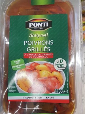 Antipasti poivrons grilles front packaging