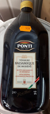 Vinaigre balsamique de Modène front packaging