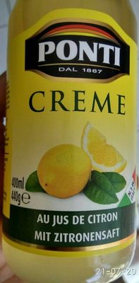 Crème au jus de citron