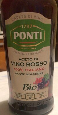 Aceto di vino rosso Bio
