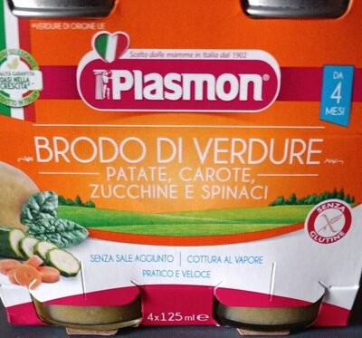 Brodo di verdure patate carote zucchine e spinaci