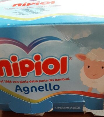 Omogeneizzato agnello front packaging