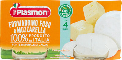 Formaggino fuso e mozzarella omogeneizzato