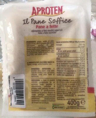 Pane bianco a fette proteico