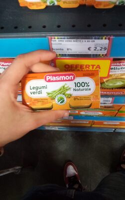 Legumi verdi omogeneizzato con legumi e verdure