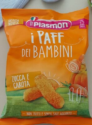 I Paff dei bambini zucca e carota