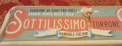 Torrone ai quattro mieli front packaging