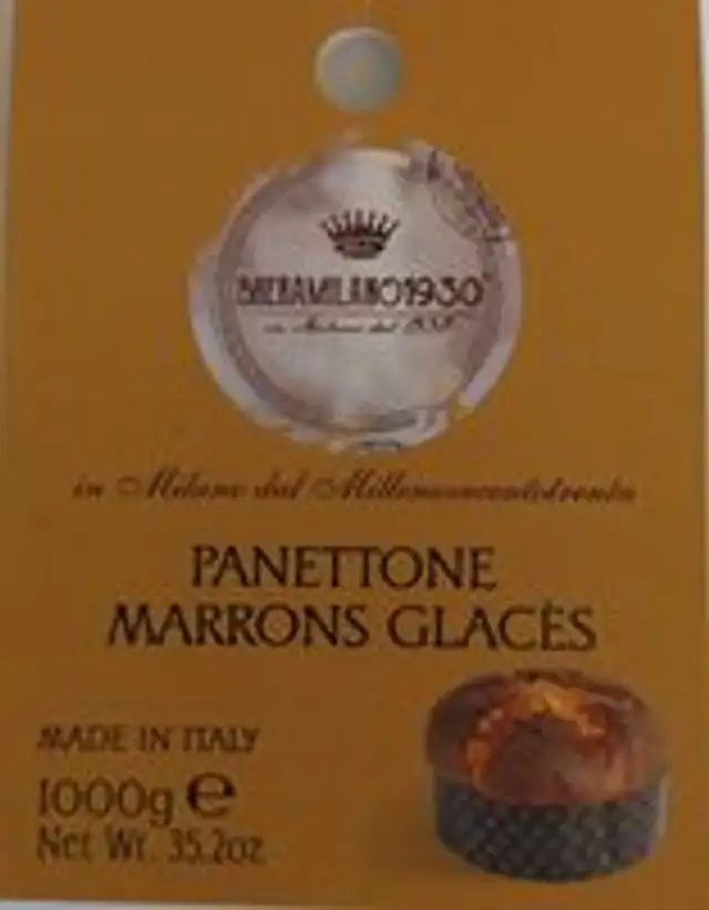 Panettone marrons glacés