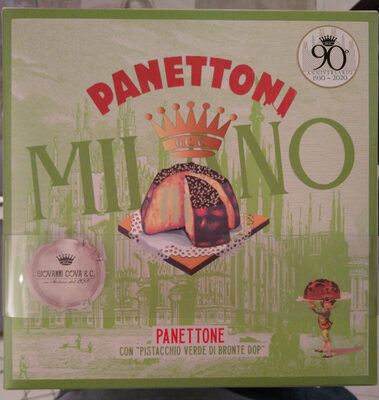 panettone con pistacchio Verde di Bronte DOP