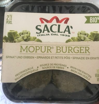 mopur burger epinard petit pois