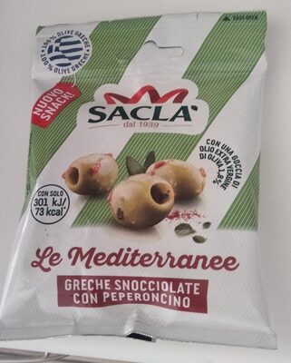 Saclà Olive Verdi Greche Snocciolate Con Peperoncino